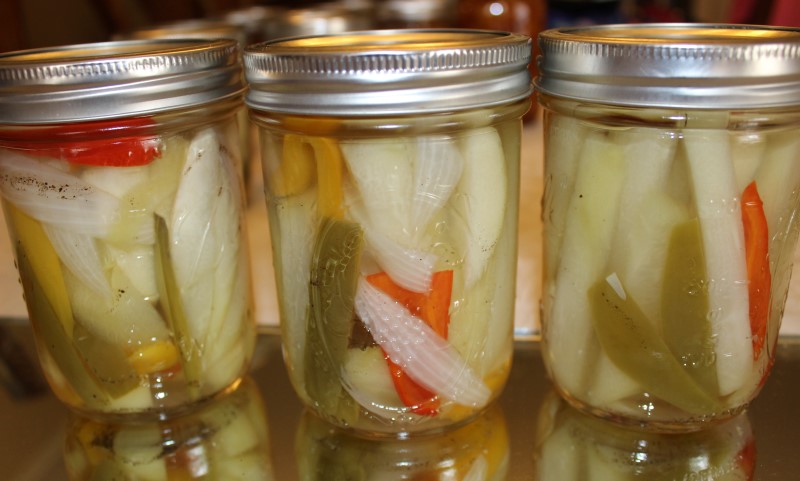 Canned Hot Pickles Cucumber or Mirliton (Mirleton)