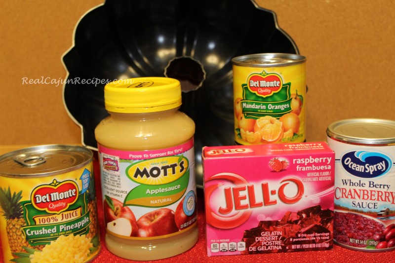 Raspberry Jello Mold la m de maw maw