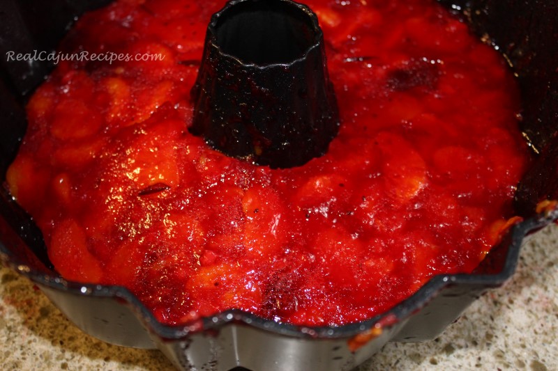 Raspberry Jello Mold la m de maw maw