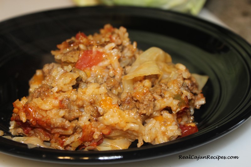 Cabbage Casserole with Cheese Sauce