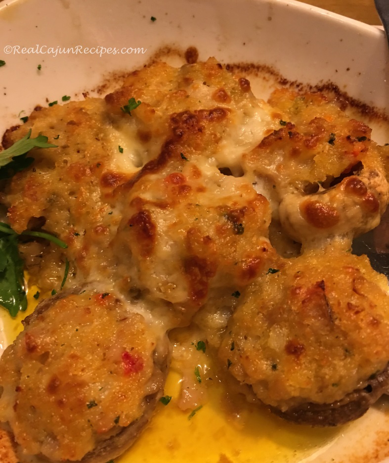 Mushrooms Stuffed with Crab Meat