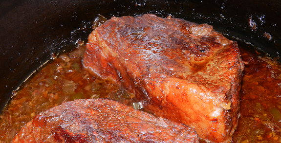 Chuck (Beef) Roast or Eye of Round Roast with Brown Tasty Gravy
