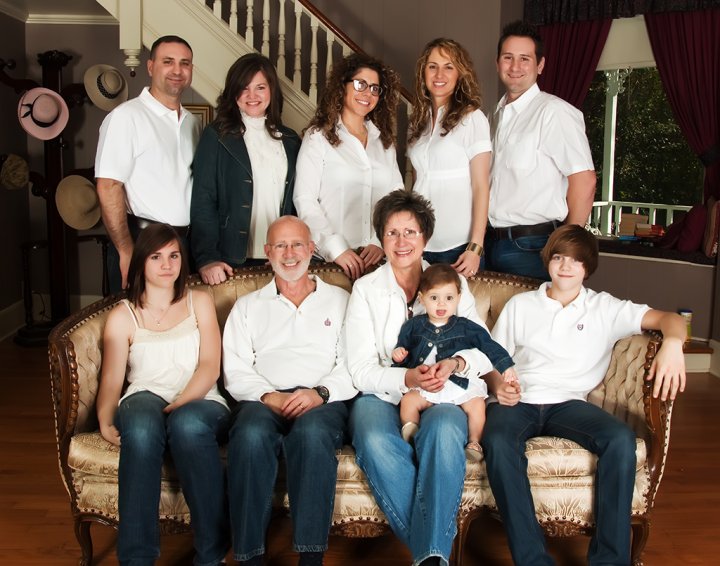 Portrait of a Cajun Family