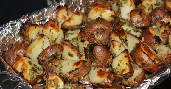 Baked Red Potatoes w/Onions and Parsley