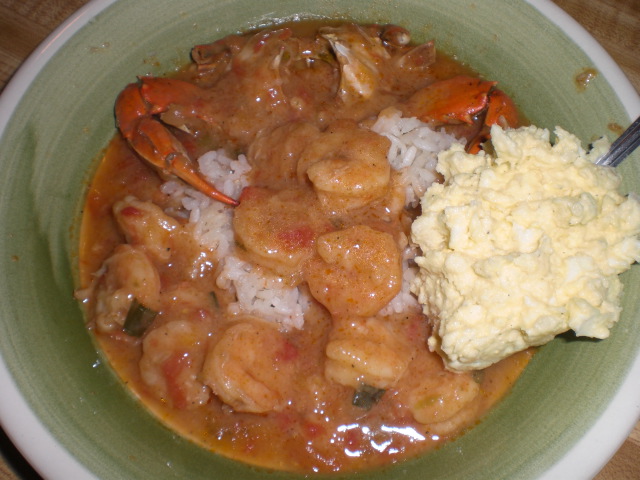 Crab and Shrimp Etouffee