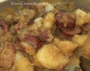 Rice Cooker Smothered Potatoes with Sausage and Tasso