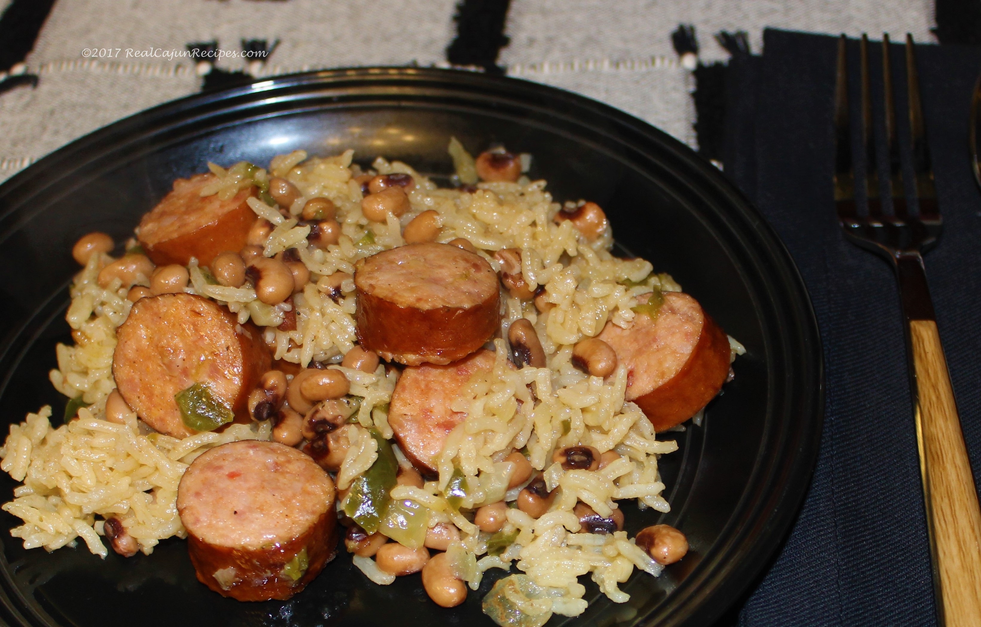BlackEye Pea Jambalaya (Rice Cooker) la m de