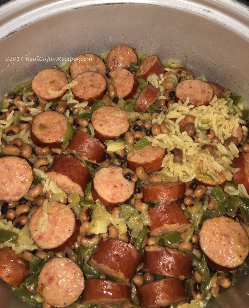 Black-Eye Pea Jambalaya (Rice Cooker)