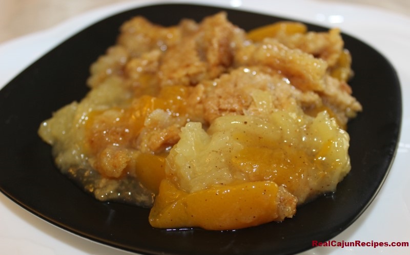 Pineapple and Peach Cobbler