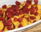 Peach Raspberry Cobbler 