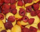 Peach Raspberry Cobbler 