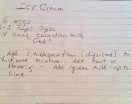 Ice Cream Recipe as given to Maw-Maw