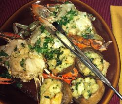 Stuffed Crabs and Mushrooms