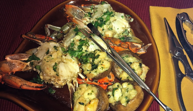 Stuffed Crabs and Mushrooms