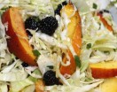 Peach-Berry-Cabbage Slaw