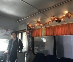 Marie on the Cajun Food Tours Bus